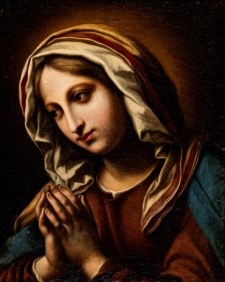 Artist from central Italy of the XVII century - Madonna in prayer
