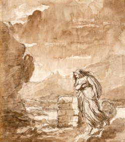 Giovanni Battista dell'Era (1765 - 1798) - Female figure in a landscape