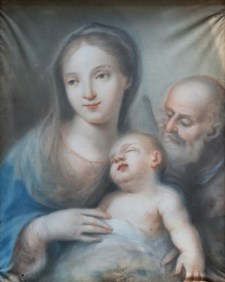 Venetian school of late XVIII century, manner of Rosalba Carriera - Holy Family