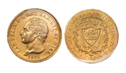 CARLO FELICE (1821-1831) - 80 lire 1825 Torino