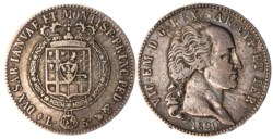 VITTORIO EMANUELE I (1802-1821)  5 lire 1820