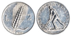 REPUBBLICA ITALIANA - 2 lire 1946