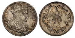 NAPOLI - CARLO II (1665-1700) - 20 grana 1695