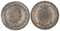 NAPOLI - FERDINANDO I (1816-1825) - ½ piastra da 60 grana 1818