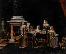 Dutch school of the XVII century - Allegorical scene