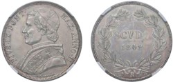 ROMA - PIO IX (1846-1870) - Scudo 1848, anno II