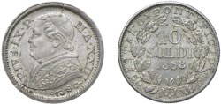 PIO IX (1846-1870) - 10 soldi 1869