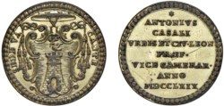 SEDE VACANTE (1769) - Medaglia 1769, Mons. Casali
