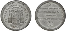 SEDE VACANTE (1823)  - Medaglia 1823, Card. Marazzani
