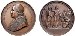 PIO IX (1846-1878) - Concilio ecumenico, Gesù consegna le chiavi, anno XXIV