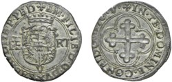 EMANUELE FILIBERTO (1553-1580) - Bianco da 4 soldi, Vercelli