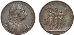 VITTORIO AMEDEO II (1680-1713) - Medaglia Alle doti del sovrano e alla gloria della Arti