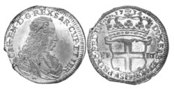 CARLO EMANUELE III (1730-1773) - 5 soldi 1734