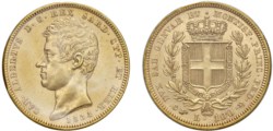CARLO ALBERTO (1831-1849) -  100 lire 1834, Torino