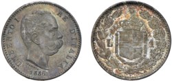 UMBERTO I (1878-1900) - 1 lira 1886