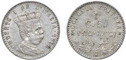 UMBERTO I - COLONIA ERITREA (1890-1896) - 50 centesimi 1890