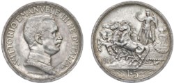 VITTORIO EMANUELE III (1900-1943) - 5 lire 1914