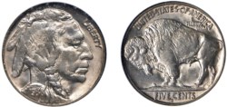 STATI UNITI D'AMERICA - buffalo 5 centesimi 1938