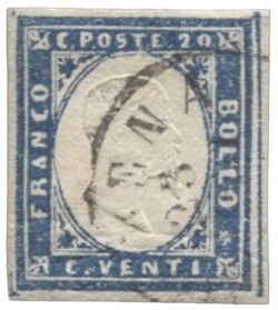 Antichi Stati Italiani - Sardegna - 20 cent (15Cc)