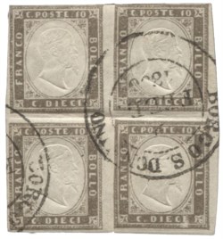 Antichi Stati Italiani - Sardegna - 10 cent (14Ae)