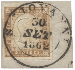 Antichi Stati Italiani - Sardegna - 10 cent (14Cm)