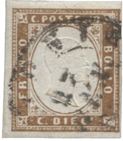 Antichi Stati Italiani - Sardegna - 10 cent (14Ck)