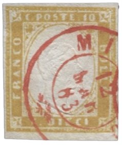 Antichi Stati Italiani - Sardegna - 10 cent (14Dc)