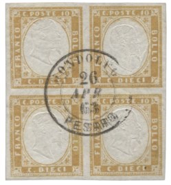 Antichi Stati Italiani - Sardegna - 10 cent (14Dd)