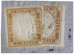 Antichi Stati Italiani - Sardegna - 10 cent (14Dd + 14E)