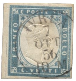 Antichi Stati Italiani - Sardegna - 20 cent (15c)