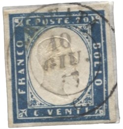 Antichi Stati Italiani - Sardegna - 20 cent (15e)