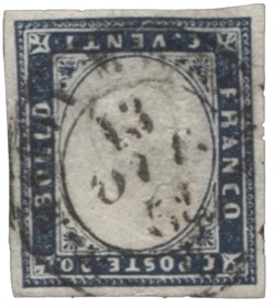 Antichi Stati Italiani - Sardegna - 20 cent (15Ab)