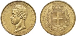 CARLO ALBERTO (1831-1849) - 100 lire 1835, Torino