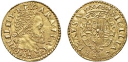 NAPOLI - FILIPPO II (1556-1598) - Scudo d'oro, 1582