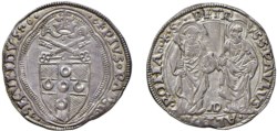 PIO II, Enea Silvio Piccolomini (1458-1464) - Grosso s.d., Roma