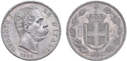 SAVOIA - UMBERTO I (1878-1900) - 2 lire 1885