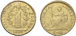 GENOVA - REPUBBLICA LIGURE (1798-1805) - 48 lire 1801, an. IV