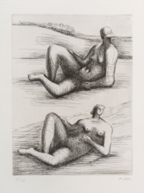 Two reclining figures