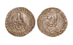 MILANO - Giovanni Galeazzo Maria Sforza, reggenza di Ludovico Maria Sforza (1481-1494) - Grosso da 5 soldi
