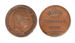 NAPOLI - FRANCESCO I (1825-1830) - 10 tornesi 1825