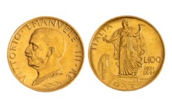 VITTORIO EMANUELE III (1900-1946) - 100 lire 1931, anno IX