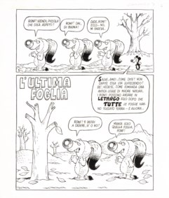 L'ultima foglia, complete story in 4 pages