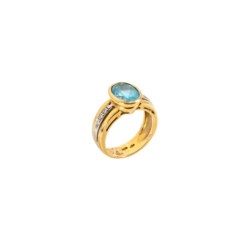 18kt two colour ring