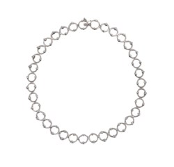 18kt white gold and diamonds necklace