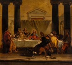 Italian school of the end of the XIX century - Last supper, from the work of Giovanni Battista Tiepolo