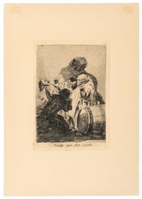 Francisco Goya (1746 - 1828) - Nadies nos ha visto, from the series I capricci