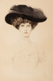 Jean Helleu (1894 - 1985) - Dama con cappello