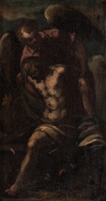 Venetian school of the XVII century - Christ sustained by the angel