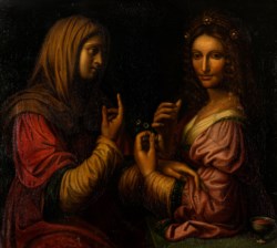 Scuola italiana del secolo XVIII - Santa Marta e Santa Maria Maddalena, dall'opera di Bernardino Luini