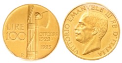 VITTORIO EMANUELE III (1900-1943) - 100 lire 1923